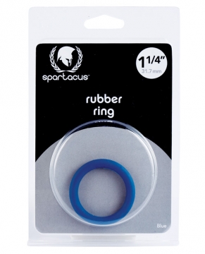 "Rubber Cock Ring - 1.25" Blue"