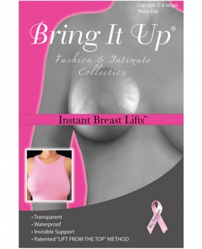 Bring it Up Plus Size Breast Lifts - D Cup & Larger Pack of 3