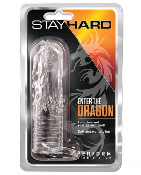Blush Stay Hard Enter the Dragon Penis Sleeve - Clear