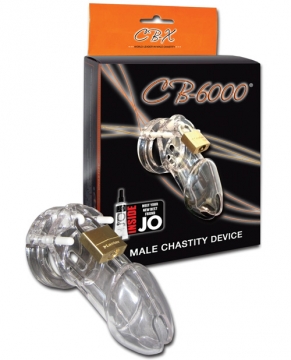 "CB-6000 3 1/4" Cock Cage and Lock Set - Clear"
