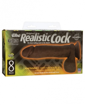 "UR3 Original Realistic 8" Cock - Black"