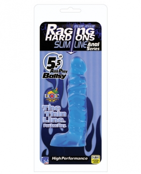 "Raging Hard Ons Slimline 5.5" Ballsy - Blue Jelly"