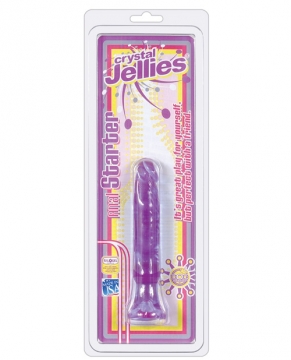 "Crystal Jellies 6" Anal Starter - Purple"