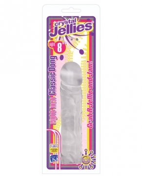"Crystal Jellies 8" Classic Dildo - Clear"