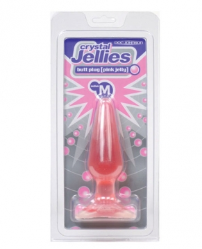 Crystal Jellies Butt Plug - Medium Pink