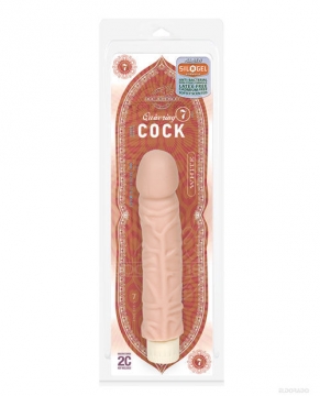"Quivering Cock 7" Vibe - White"