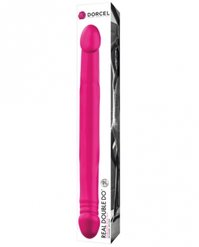 "Dorcel Real Double DO 16.5" Dong - Pink"