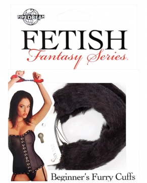 Fetish Fantasy Series Beginners Furry Cuffs - Black