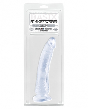 "Basix Rubber Works 7" Slim Dong - Clear"