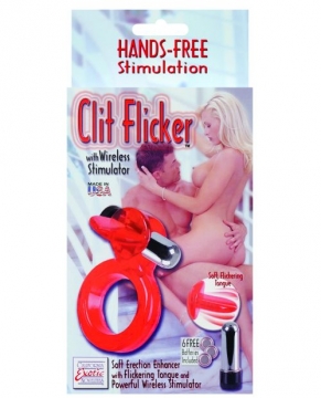 Clit Flicker w/Wireless Stimulator - Red