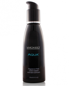Wicked Sensual Care Collection Aqua Waterbased Lubricant - 4 oz Fragrance Free