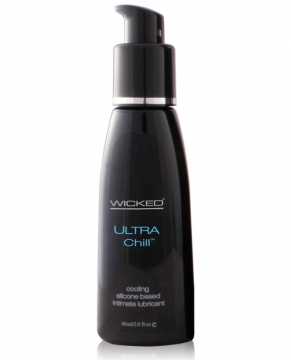 Wicked Sensual Care Collection Ultra Chill Silicone Based Lubricant - 2 oz Fragrance Free