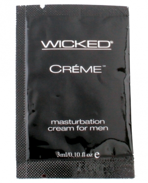 Wicked Sensual Care Collection Masturbation Cream for Men Packette - .1 oz Creme to Liquid  e