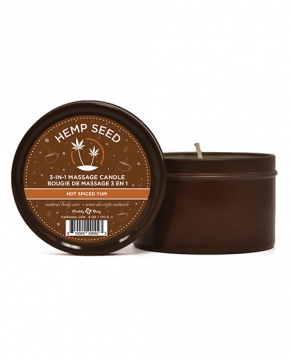Earthly Body Holiday 2020 3 in 1 Massage Candle - 6 oz Hot Spiced Yum
