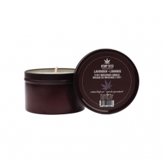 Earthly Body Suntouched Hemp Candle - 6 oz Round Tin Lavender