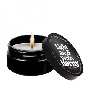 Kama Sutra Mini Massage Candle - 2 oz Light Me if You're Horny