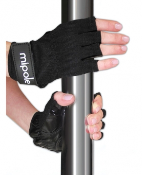 MiPole Dance Pole Gloves (Pair) Medium - Black