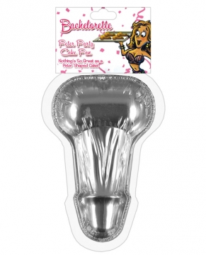 Bachelorette Disposable Peter Party Cake Pan - Small Pack of 6