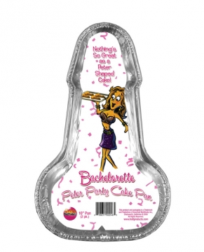 Bachelorette Disposable Peter Party Cake Pan - Medium Pack of 2