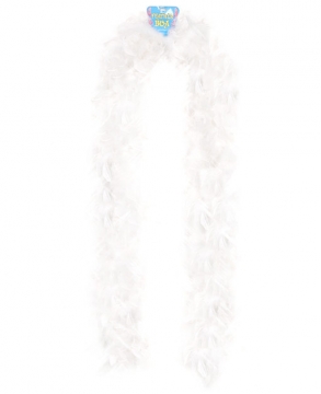 Lightweight Feather Boa - White