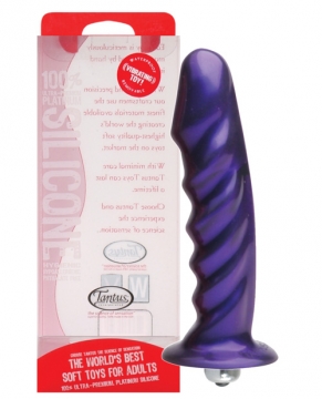 Tantus Echo Silicone Vibrating Dildo - Purple