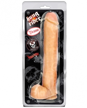 "Blush Hung Rider Bruno 12" Dildo w/Suction Cup - Flesh"