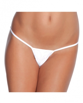 Low Rise Lycra G-String White O/S