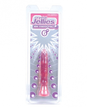 "Crystal Jellies 6" Anal Starter - Pink"