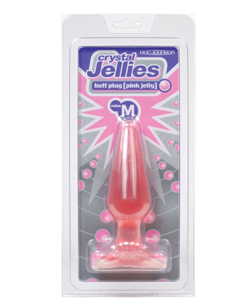 Pleasures Principles: Crystal Jellies Butt Plug - Medium Pink