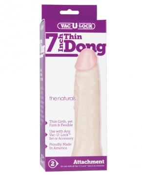 "Vac-U-Lock 7" Thin Dong - Natural"