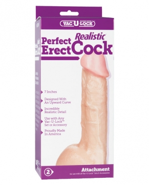 "Vac-U-Lock 7" Perfect Realistic Cock - Natural"