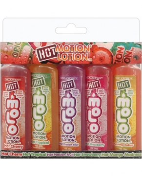 Hot Motion Lotion - 1 oz Bottle Asst. Flavors Pack of 5