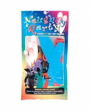 "22 ""Naughty Party Penis Balloons - Asst. Colors Pack of 8"