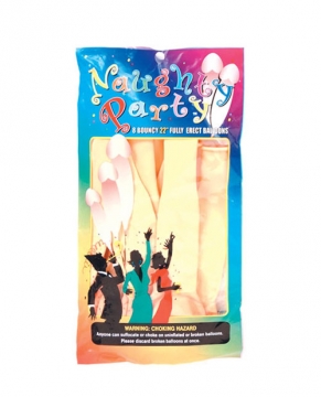 "22"" Naughty Party Penis Balloons - Flesh Pack of 8"