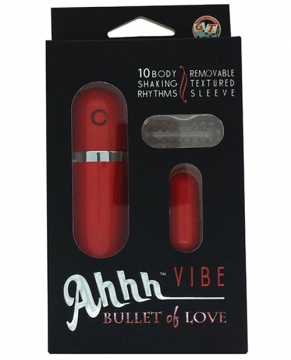 Ahhh Vibe Bullet of Love w/Sleeve - Red