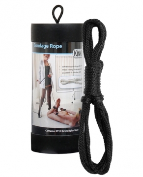 "Kinklab 25" Bondage Rope - Black"