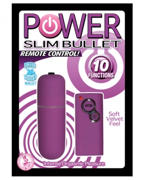 Power Slim Bullet Remote Control - Purple