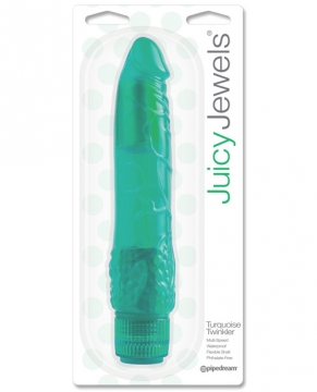 Juicy Jewels Turquoise Twinkler Vibrator - Green