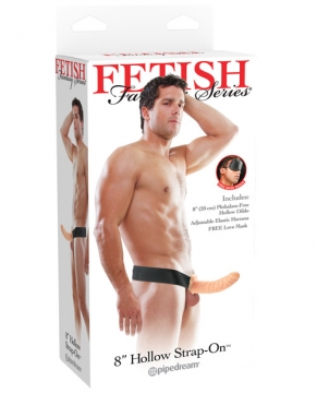 "Fetish Fantasy Series 8" Hollow Strap On - Flesh"