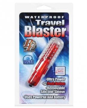 Travel Blaster w/Silicone Sleeve Waterproof - Red