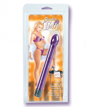 "6.5" Slender Tulip Wand - Violet"