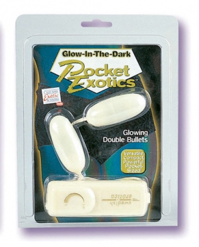 Pocket Exotics Glow In The Dark Double Bullets