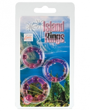 Silicone Island Rings - Pink