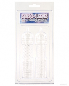 Senso Silicone Sleeves 2 Pack - Clear