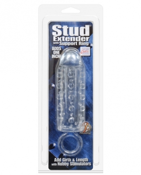 Stud Extender w/Support Ring - Clear