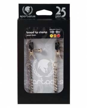 Adjustable Broad Tip Clamps - Jewel Chain