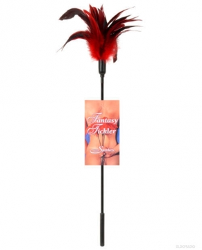 Body Tickler Starburst Feather - Red